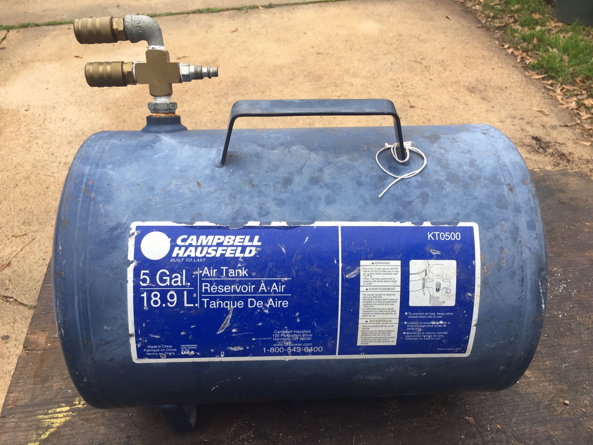 5 gal Campbell Air Holding Tank