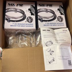 Sunpie 7” Chrome Headlight Brackets