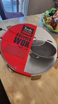 Tools of the Trade Nonstick Covered Wok, 7.5QT