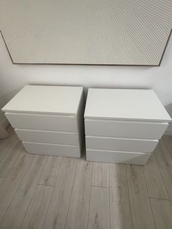 2 IKEA Dressers 3 Drawer Dresser Like New