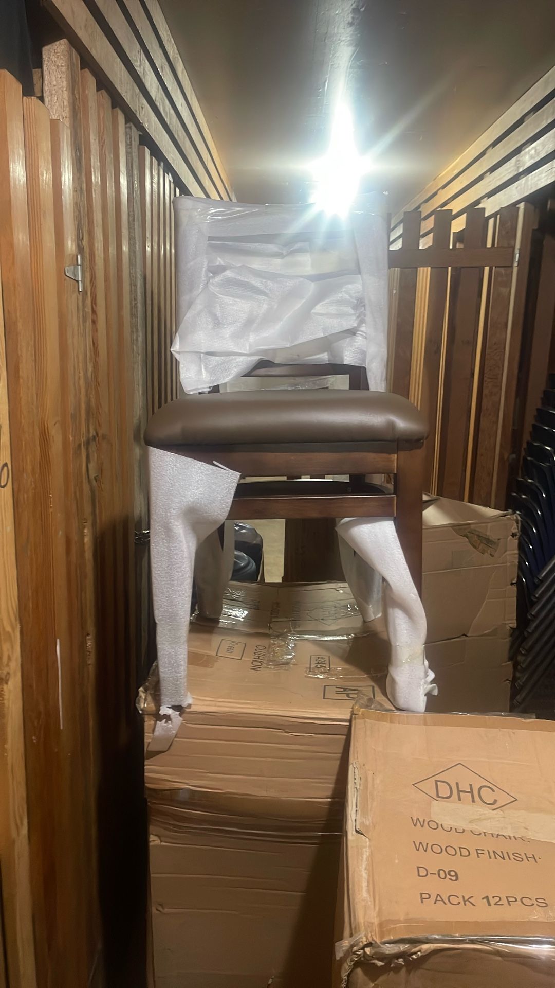Wood Chairs Brand New Still On The Box Set Of 8