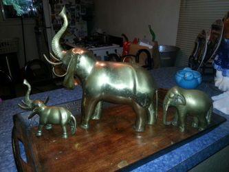 Brass Elephant Family