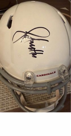 Signed Larry Fitzgerald Helmet PSA verified