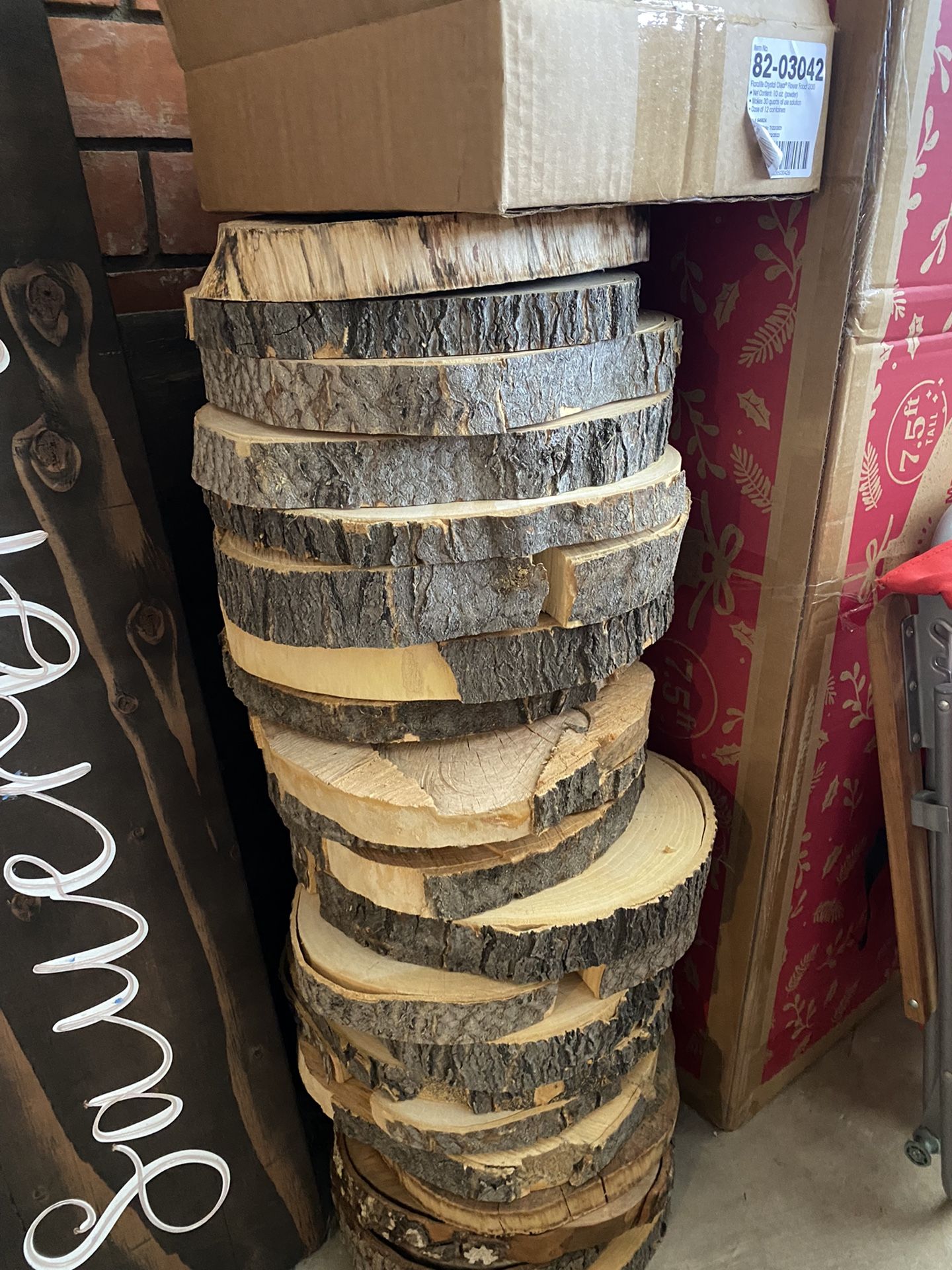 Wood slices 