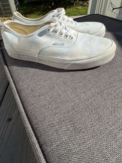 Vans Authentic Low-Top White Canvas Sneakers