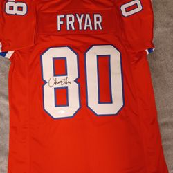 Irving Fryar New England Patriots Autograph Signed Jersey JSA COA Nebraska