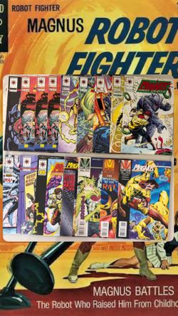 Valiant Magnus Robot Fighter 16 Comic Book Lot