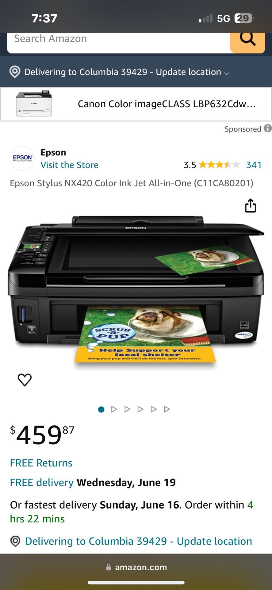Epson Stylus NX420