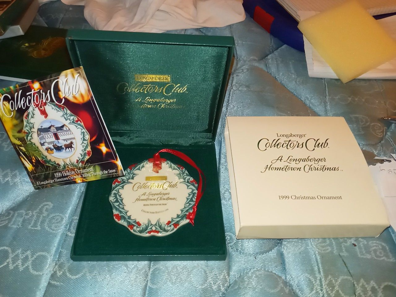 1999 Longaberger collectors club Hometown Christmas