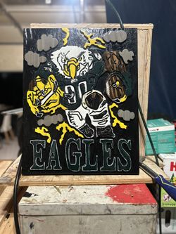 Philadelphia Eagles Wood Portrait 