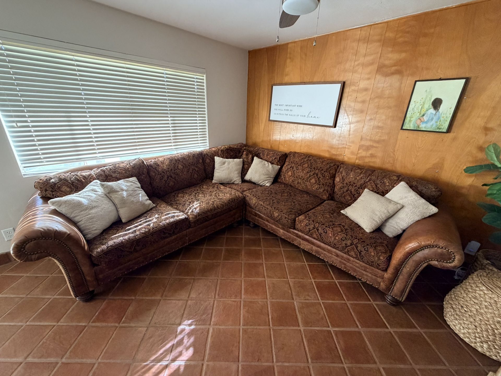 Brown Large Sectional.