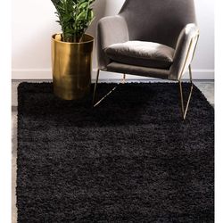Black Shag rug