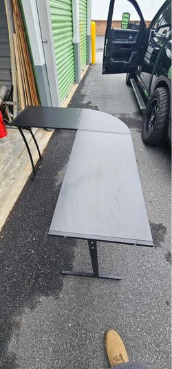 BLack L Shaped Desk 58L x 44W x 30 T