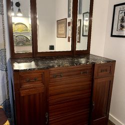 Antique Dresser With Mirror