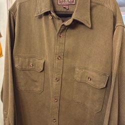 Abercrombie and Fitch Large Army Green Long sleeve Shirt