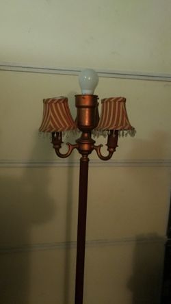 Antique pole lamp