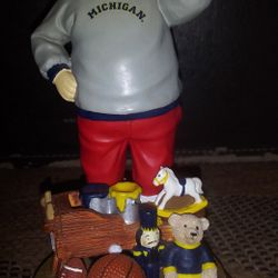 Signed Santa Claus by Lloyd Carr U of M football coach his college number