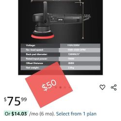 780w Dual Action Polisher+Accessories $50