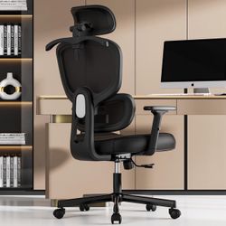 Office Chair, Ergonomic Desk Chair, High Back Desk Chair, Big and Tall Reclining Comfy Home Office Chair with Lumbar Support Breathable Mesh Computer 