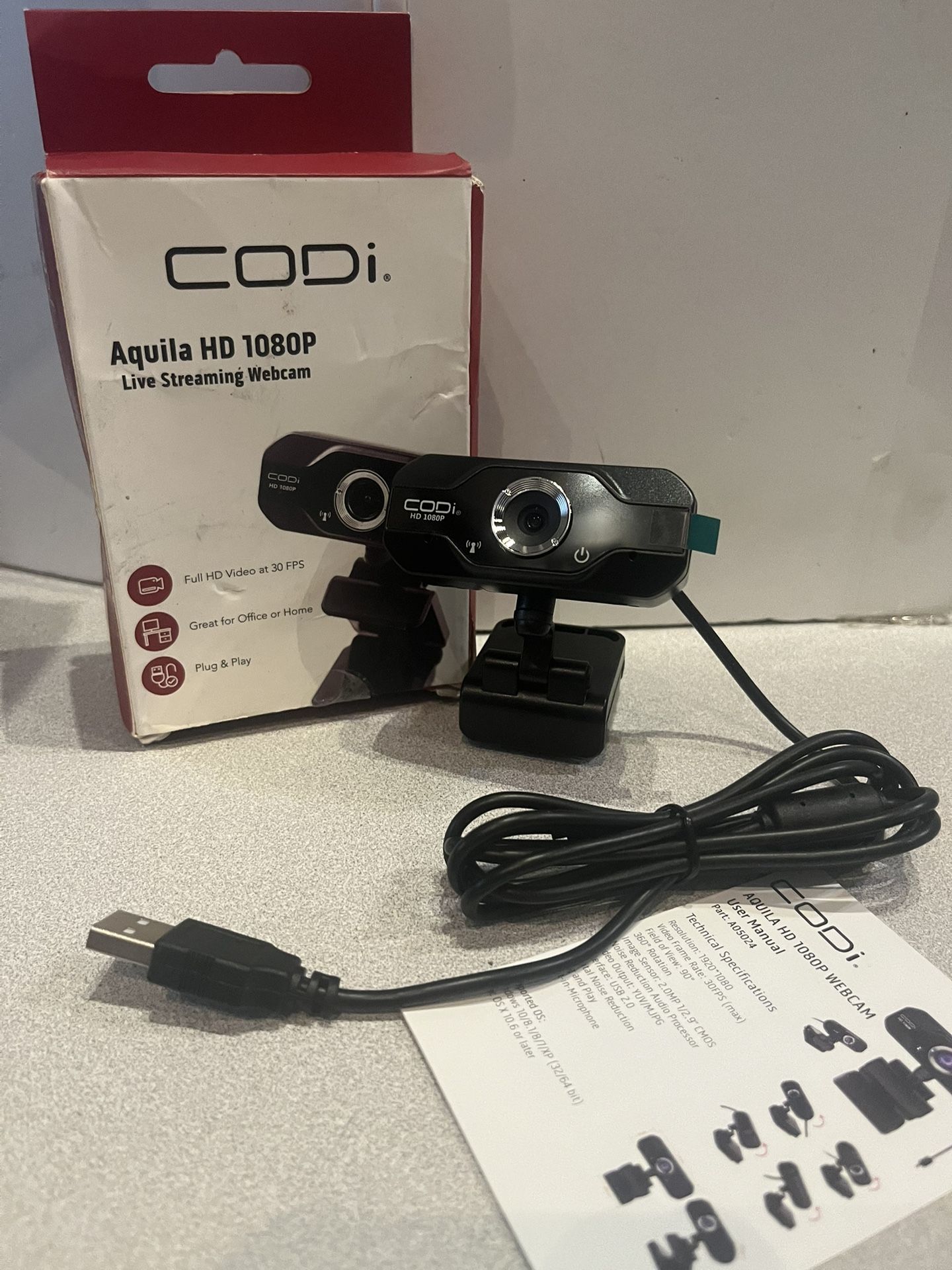 CODI Aquila HD 1080p live streaming WebCam complete in package