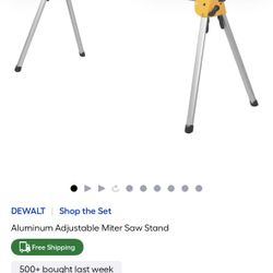 Dewalt Aluminum Adjustable Miter Saw Stand