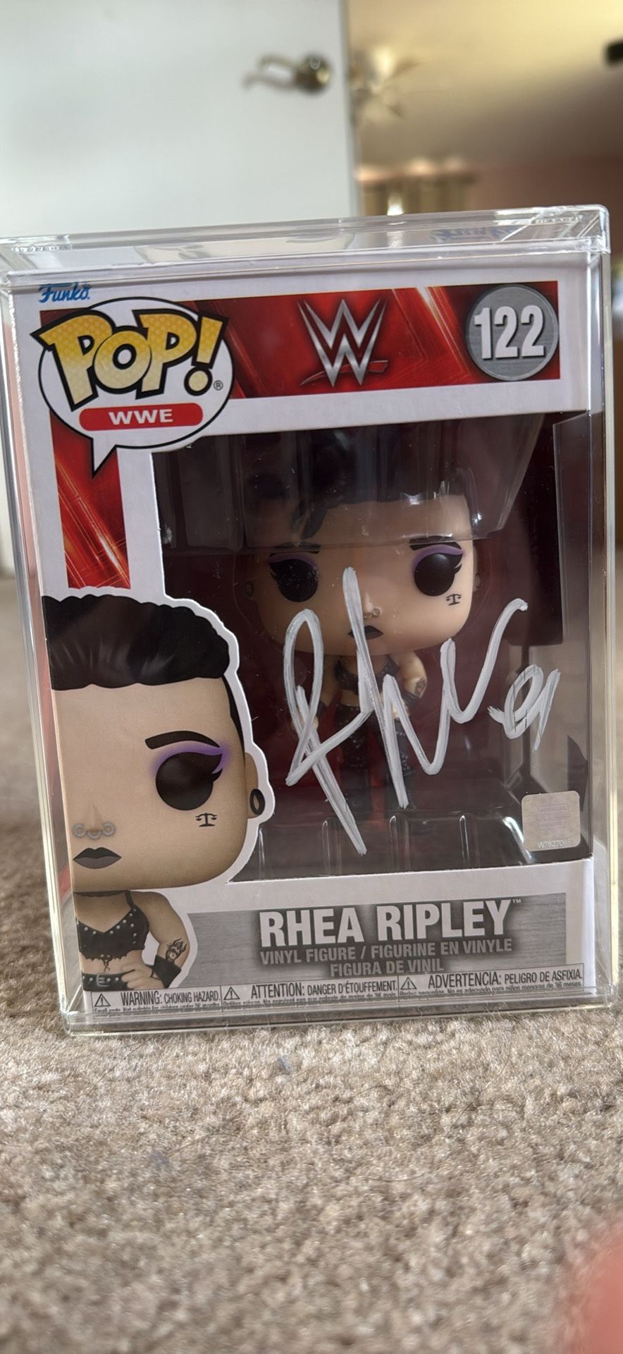 Rhea Ripley Signed WWE Funko Pop #122