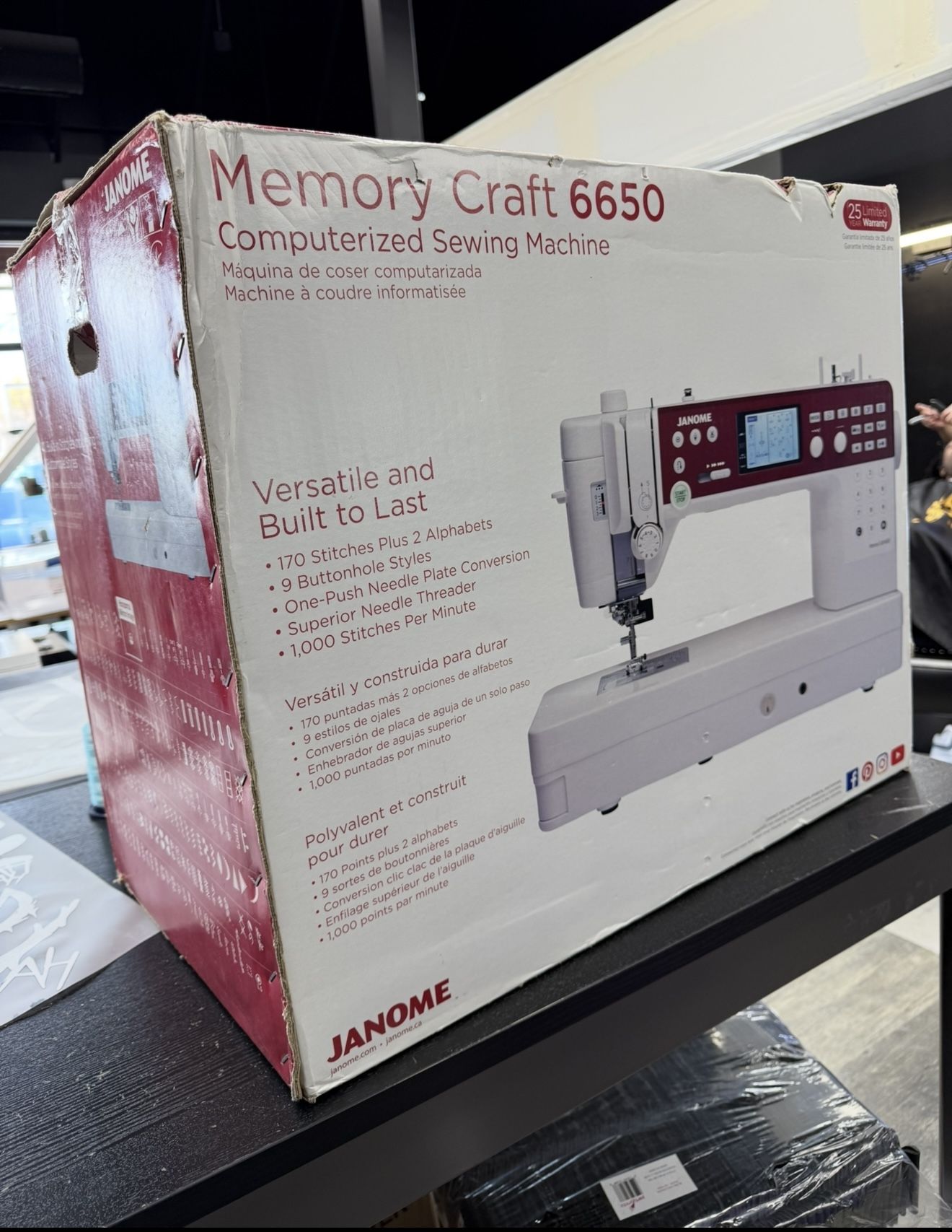 Janome Memory Craft 6650 – Brand New