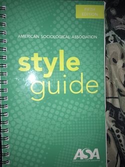 ASA style Guide fifth Edition