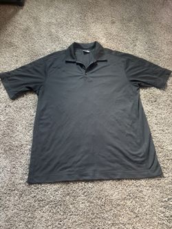 NikeGolf Chase Bank Dri Fit Short Sleeve Polo L Grey