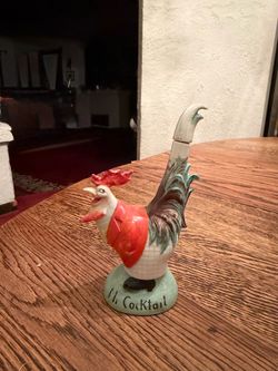 Schafer & Vater Mr. Cocktail Flask Color Nip Rooster