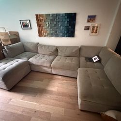 Large 6 piece modular couch 
