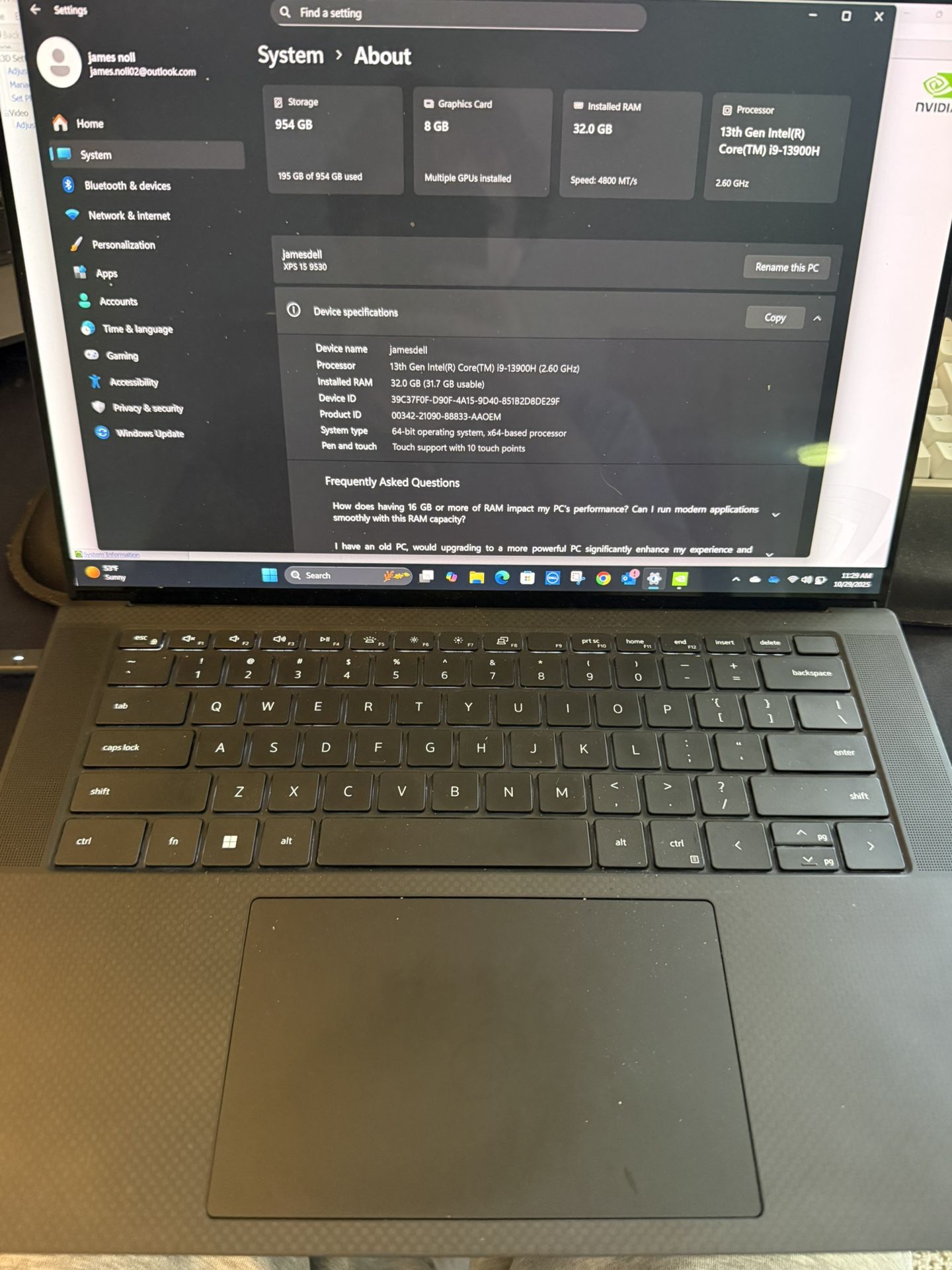 Dell Xps 15 Laptop