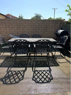 Aluminum Table and Chairs