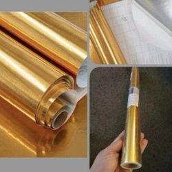 Gold Kitchen Oilproof Sticker Waterproof Sticker Peel and Stick  17.71 x 118 (2)