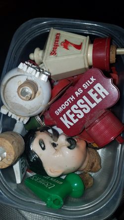 Vintage bottle stoppers and spouts