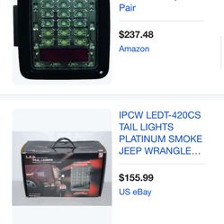 IPCW LEDT-420CS Platinum Smoke LED Tail Lamp - Pair