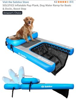 Inflatable dog ramp