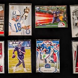 Tom Brady Patrick mahomes  and top legend QB's 8 card lot 