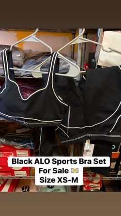 Black Alo Sports Bra Set