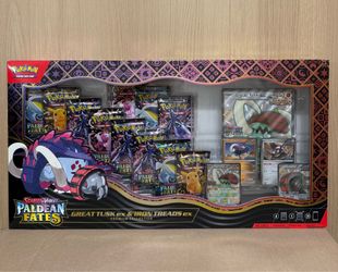 Pokemon Paldean Fates Great Tusk ex & Iron Treads ex Premium Collection