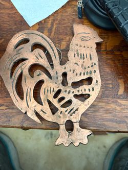 Copper color rooster