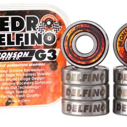 Bronson Pedro Delfino Pro Model G3 Skate Bearings 