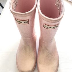 Pink glitter Hunter Boots 