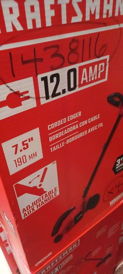 New CRAFTSMAN® Corded 7.5-Inch Electric Landscape Edger (12 Amp)
