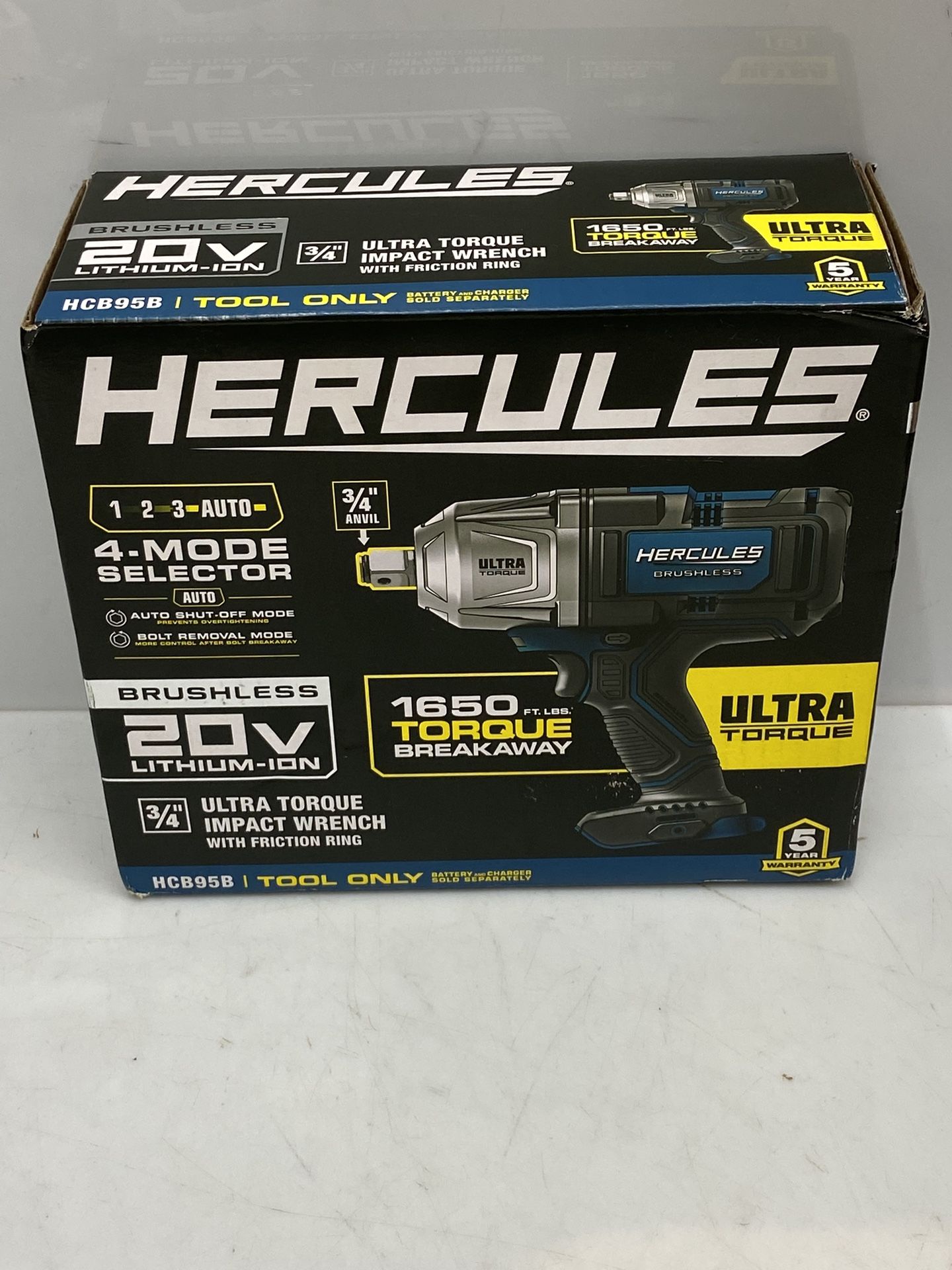 Hercules 3/4” Ultra-torque Brushless 20V Impact Wrench