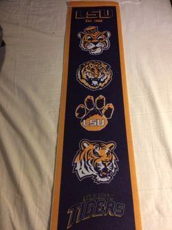 LSU TIGERS FELT HERITAGE PENNANT