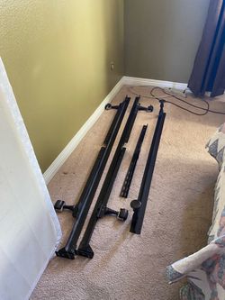 Queen bed frame and box spring