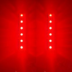 2x (Two) 4.5" Inch 12v Red LED Strips Very Bright