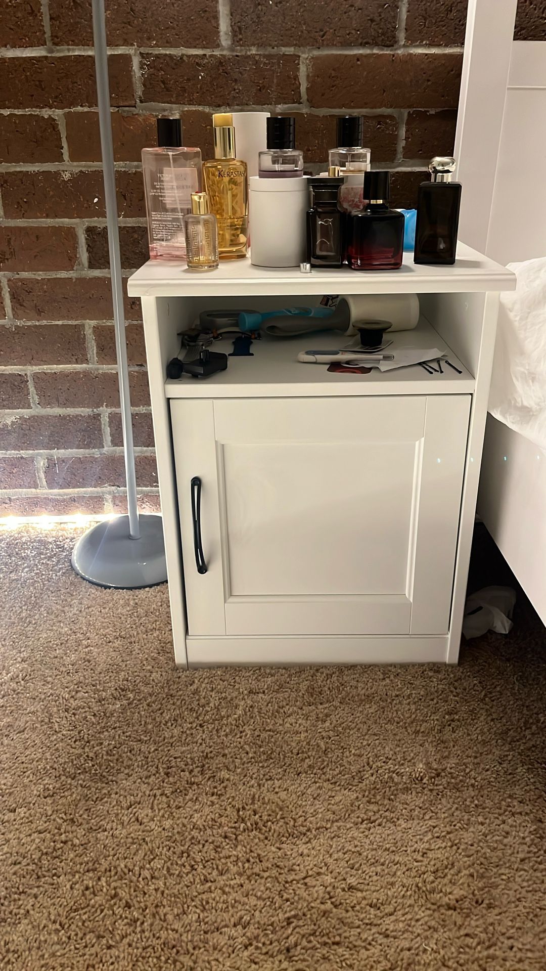 IKEA SONGESAND Nightstand in white.