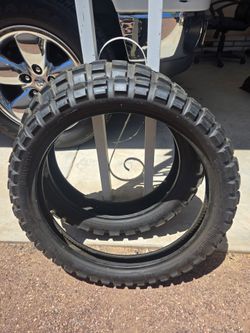 Dual sport knobby tires
